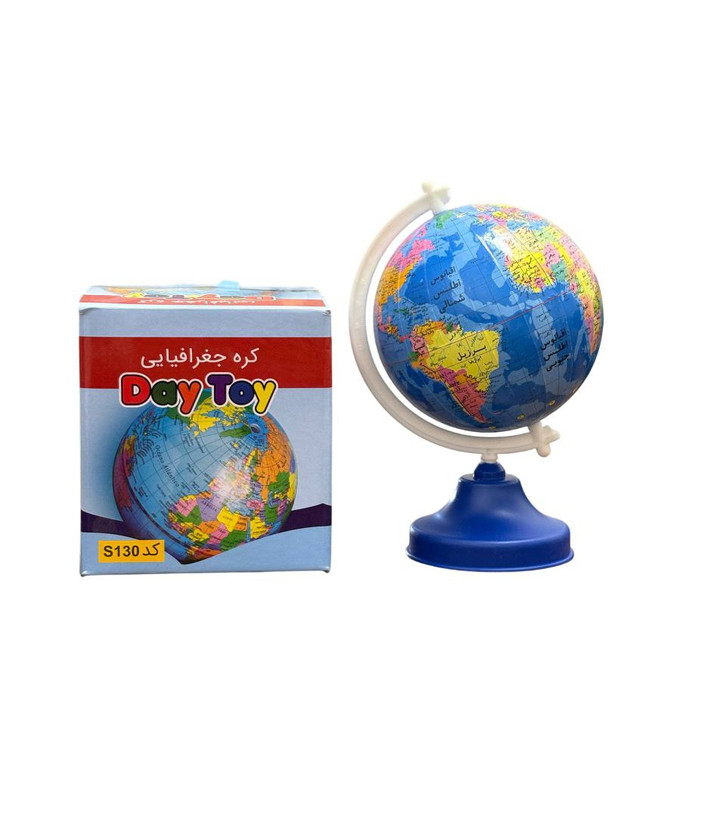 کره جغرافیایی رومیزی DayToy مدل S130 سایز 13 سانتیمتر